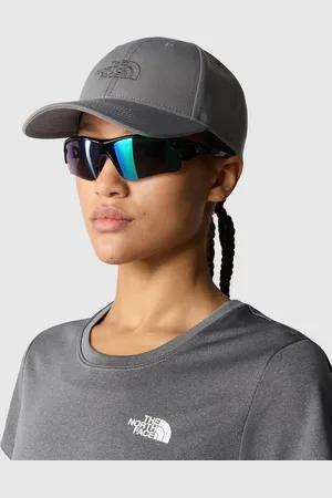 The North Face Gorra gris oscuro con logo clásico de