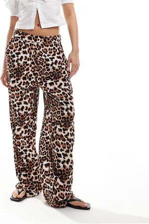 VERO MODA Pantalones de pernera ancha con estampado de de -Multicolor