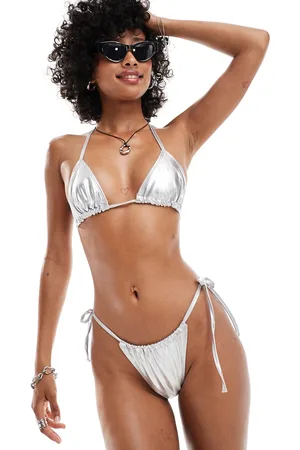 COLLUSION Braguitas de bikini plateadas de (parte de un conjunto)