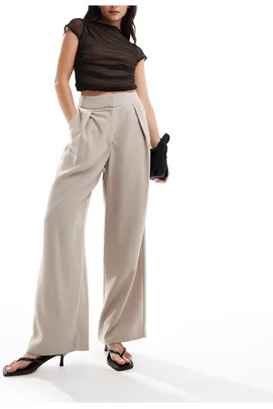 River Island Pantalones de pernera ancha de - neutro