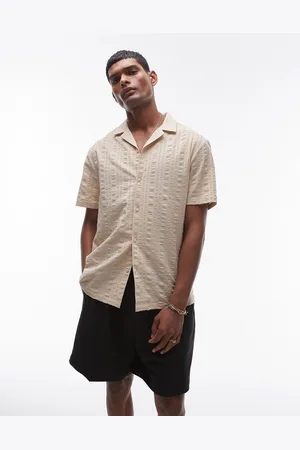 Topman Camisa a rayas de manga corta de sirsaca de