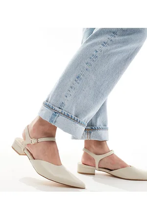 Truffle Collection Mules de tacón con puntera fina de Wide Fit- neutro