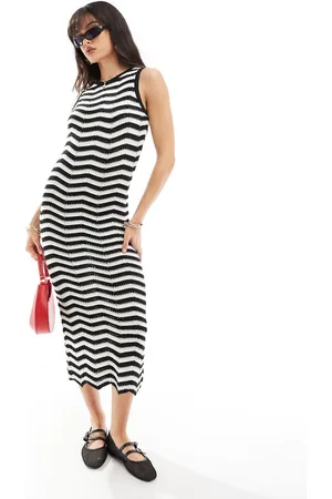 New Look Vestido largo a rayas de