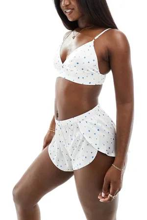 Boux Avenue Bralette de pijama color con estampado de florecitas Mix & Match de -Blanco