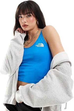The North Face Top corto azul de tirantes exclusivo en ASOS de