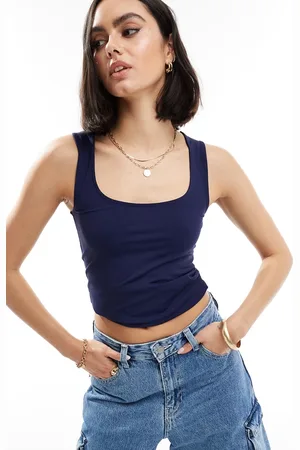 Threadbare Top muy elástico sin mangas Jungle de