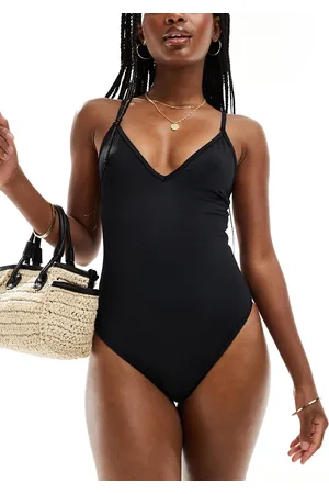 ASOS Bañador escotado de tirantes finos Maya de