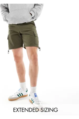 ASOS Pantalones cortos cargo caquis de corte slim de -Verde