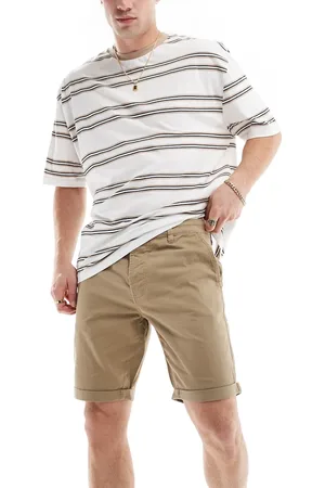 Threadbare Pantalones cortos chinos color piedra de -Beis