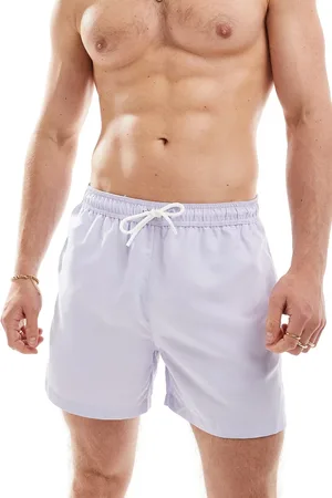 New Look Shorts de baño lilas de largo medio básicos de -Morado