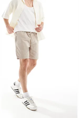 Threadbare Pantalones cortos chinos color piedra oscuro con cinturilla elástica de -Beis