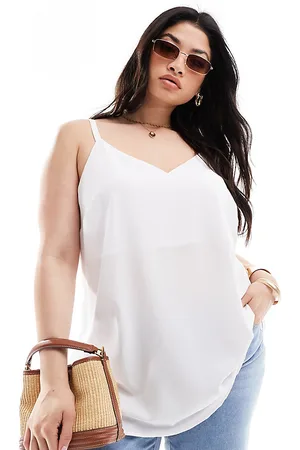 Yours Camiseta blanca de tirantes de