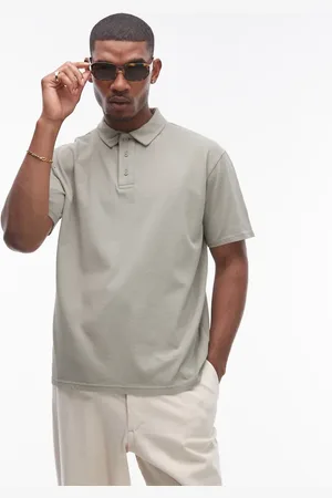 Topman Polo lavado extragrande de -Verde