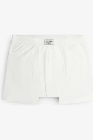 SCALPERS Calzoncillos bóxer blancos lisos de
