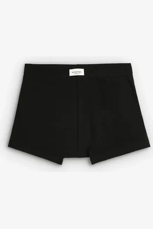 SCALPERS Calzoncillos bóxer negros lisos de