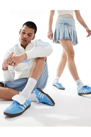 adidas Zapatillas de deporte azules y blancas Samba LT de