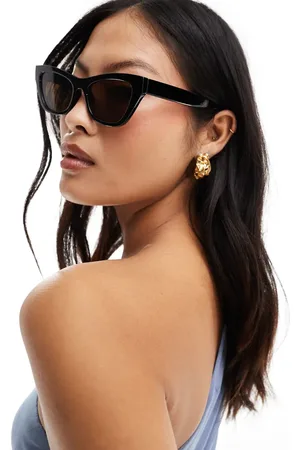 AJ Morgan Gafas de sol estilo ojos de gato negras de
