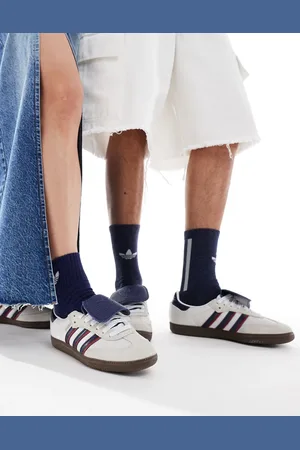 adidas Zapatillas de deporte blancas y azul marino Samba LT de