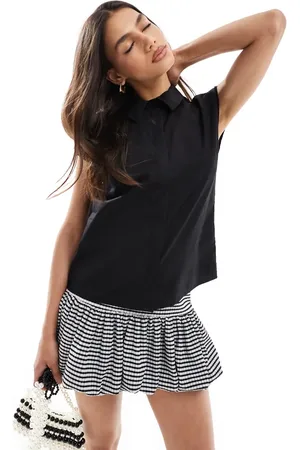 ASOS Camisa negra sin mangas de