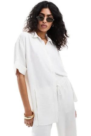 The Frolic Camisa playera blanca holgada con detalle de abertura Vanora de (parte de un conjunto)