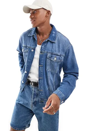 Only & Sons Chaqueta vaquera con lavado azul medio de