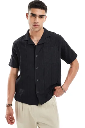 River Island Camisa de manga corta de croché de