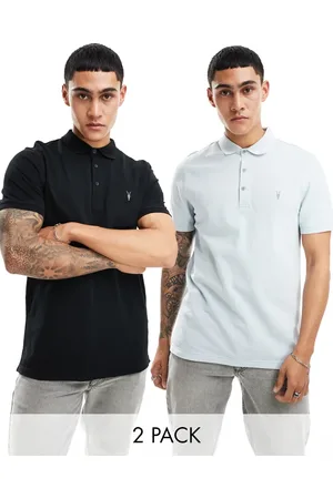 AllSaints Pack de 2 polos de varios colores de manga corta Reform de -Multicolor