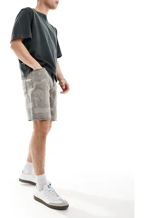 Liquor N Poker Pantalones cortos lavado extragrandes de tejido texturizado de