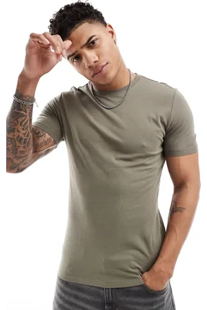 New Look Camiseta ajustada en oscuro de -Verde