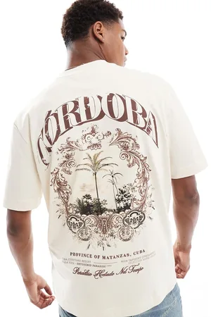 River Island Camiseta color con estampado en la espalda "Cordoba" de -Blanco
