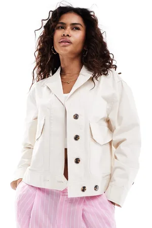 In wear Chaqueta vaquera color crema utilitaria Piri de InWear (parte de un conjunto)-Beis neutro