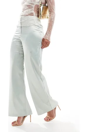Miss Selfridge Pantalones de pernera ancha de satén de (parte de un conjunto)