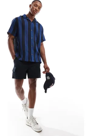 ASOS Camisa a rayas holgada con cuello de solapas de