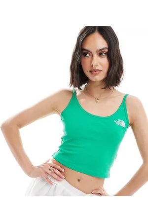 The North Face Top corto verde esmeralda de tirantes exclusivo en ASOS de