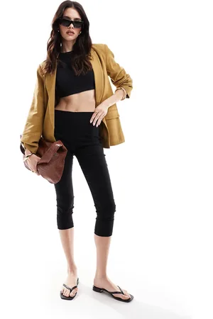 ASOS Americana verde holgada de lino de