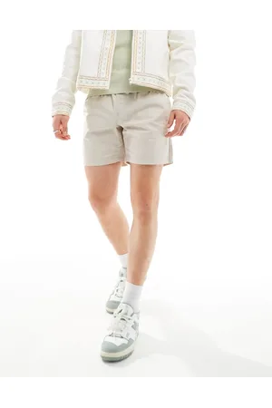 Cotton On Pantalones cortos color cómodos con cordón ajustable de Cotton On-Blanco