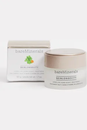 bareMinerals Tratamiento facial de noche de hierbas Skinlongevity Long Life de