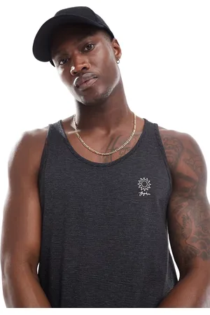 JACK & JONES Camiseta negra sin mangas de