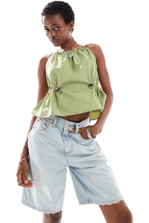 Noisy May Top de tirantes estilo paracaidista de
