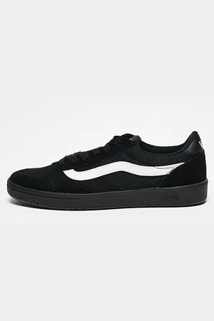 Vans Zapatillas de deporte negras con franja lateral blanca Cruze de -Negro