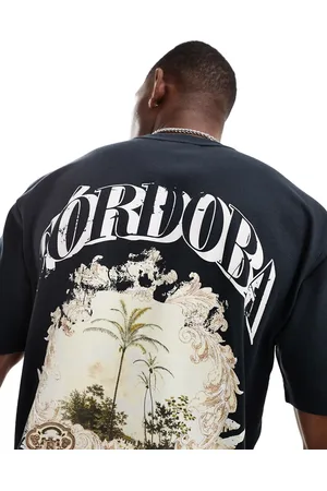 River Island Camiseta negra con estampado trasero "Cordoba" de