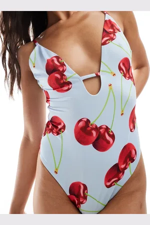ASOS Bañador escotado con abertura y Cleo de -Multicolor