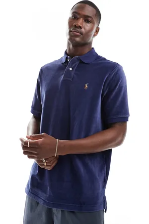 Ralph Lauren Polo de corte clásico extragrande con logo de icono de pana de