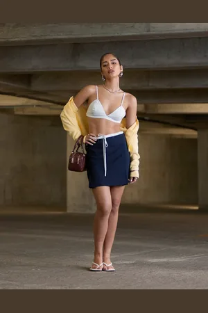 ASOS Falda multicolor con cinturilla doble de (parte de un conjunto)