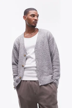 Topman Cárdigan holgada de bouclé de