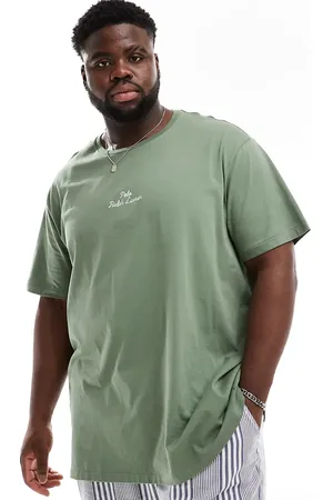 Ralph Lauren Camiseta de corte clásico extragrande con logo en la parte central de Big & Tall