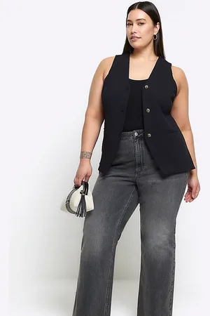 River Island Vaqueros lavado de pernera recta holgada de