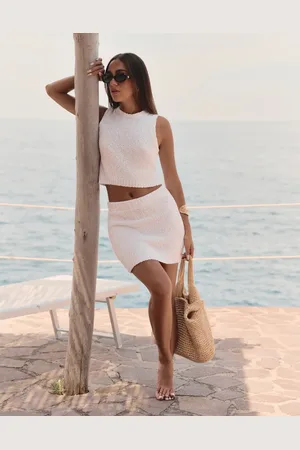 4th & Reckless Minifalda playera hueso de punto Eden de x Luana Barron (parte de un conjunto)