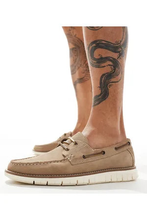 ASOS Náuticos color con cordones de ante de -Beis neutro