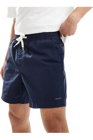GANT Pantalones cortos con cordón ajustable y logo de escudo bordado de